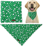 St. Patrick's Dog Bandana, UP URARA PUP Shamrock Triangle Bid Scarf - Image 4