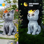 Solar Cat Garden Statues Outdoor Decor - Image 4