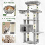 Cat Tree for Indoor Cats, 55.1 inch Cat Tower - Image 5