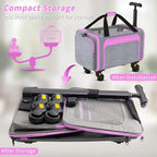 Rolling Pet Carrier with Detachable Wheels - Image 3