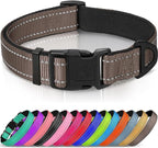 Joytale Reflective Dog Collar, Soft Neoprene Padded, Metal D-Ring, Nylon Pet by Joytale