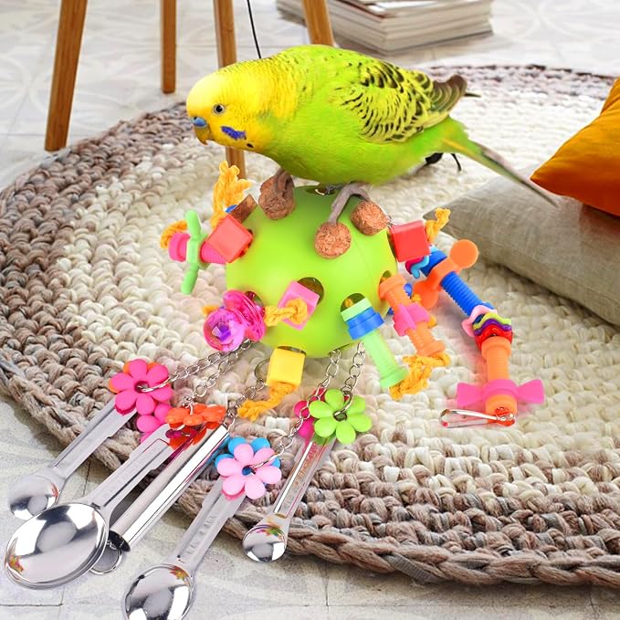 KATUMO Bird Toys, Parrot Pull Spoons Toys - Image 4