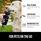 GORILLA GRIP Dog Water Bottle, Portable Water Bowl Dispenser - Image 5
