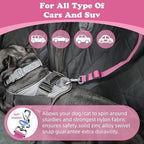 BWOGUE Pet Dog Cat Seat Belts, Car Headrest Restraint Adjustable Safety Leads - Image 5