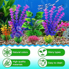 Fish Tank Accessories Aquarium Decorations Plants, Aquarium Decor Plastic Plants - Image 2