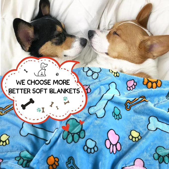 Rezutan Soft Fuzzy Dog Blankets, 1 Pack 3 - Image 5
