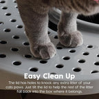 IRIS USA Top Entry Cat Litter Box, Large Enclosed - Image 5