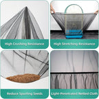 Bird Cage Seed Catcher, Seed Catcher Guard Net Cover, Parrot Nylon Mesh Net - Image 2