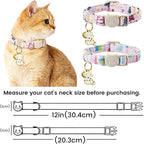 Elegant little tail 2 Pack Cat Collar- Christmas Cat Collars Breakaway - Image 6