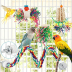 Foraging Toys Parakeet Chewing Hanging Toy Shredded Paper Bird Cage Accessories - Image 4