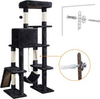 Yaheetech Cat Tree Cat Tower, 63in Multi-Level Pet Furniture - Image 9