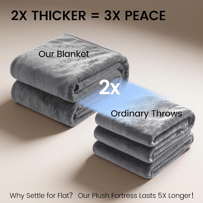 gogobunny Waterproof Bed Blanket, Reversible Sherpa Fleece Throw Blanket - Image 6