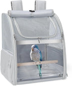 Sanmoncare Bird Backpack Carrier, Water Repellent Fabric Cockatiel Travel Bag by Sanmoncare