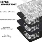 Dog Food Mats for Floors Absorbent, Pet Cat Food Mat - Image 3