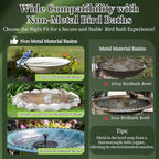 99.99% Pure Copper Bird Bath Disk, Triple-Point Support Design Lower Cleaning - Image 5