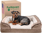 Furhaven Memory Foam Dog Bed for Medium/Small Dogs w/ Removable Bolsters & by FurHaven