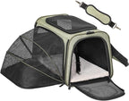 Petsfit Expandable Cat Carrier Dog Carrier, Airline Approved Soft-Sided by Petsfit