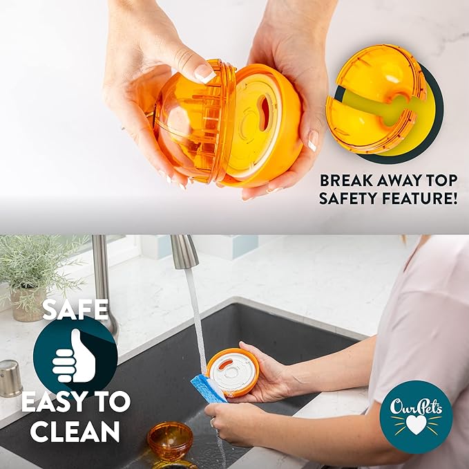 OurPet's IQ Treat Ball Interactive Food Dispensing Dog Toy - Image 5
