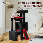 PAWZ Road Large Cat Tree, 41 Inches Gothic Cat Tower - Image 3