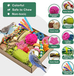 Natural Bird Toy Foraging Parrot Shredding Toys Box Conure Chewing Toys - Image 3
