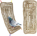 2Pcs Bird Seagrass Mat 20.5×8'' Natural Grass Woven Net Hammock Hanging on Cage by Hamiledyi