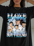 Custom Bootleg Rap Tee, Personalized Girlfriend Vintage Graphic T-Shirt - Image 3