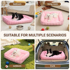 MIHIKK Rectangle Dog Beds for Large Dogs & Cats, Orthopedic Sleeping Pet Bed - Image 6