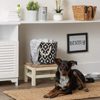 Bone Dry Pet Storage Collection Lattice Paw Print, Small Round - Image 6