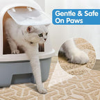 UPSKY Cat Litter Mat, Litter Trapping Mat Soft on Kitty Paws, Large Litter Box - Image 2