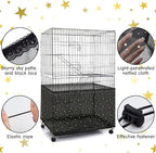 Shappy Large Bird Cage Birdcage Nylon Mesh Net Cover Seed Feather Catcher - Image 3