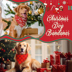 Chunful 100 Pieces Christmas Dog Bandanas Bulk Red and White Xmas Bandanas - Image 4