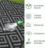GENIMO Outdoor Rugs 3x5 Waterproof, Reversible Mats, Outdoor Area Rug, Plastic - Image 5