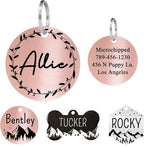 Ultra Joys Stainless Steel Personalized Dog & Cat Tags, Custom Engraving Front by UltraJoys