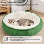 Love's cabin Round Donut Cat and Dog Cushion Bed, 20in Pet Bed - Image 7