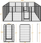 Yaheetech Dog Playpen Outdoor, 47 inch 16 Panels Dog Pen Indoor Heavy Duty - Image 6