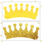 Gold Dog Birthday Crown, 3.54 Inch Height Glitter Pet Crown, Mini Party Hat - Image 3