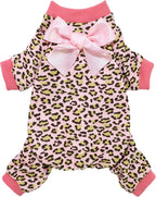 Fitwarm Leopard Dog Pajamas, Fleece Dog Clothes by Fitwarm