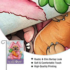 Artofy Welcome Easter Bunny Dog Small Decorative Garden Flag, French Bulldog - Image 4