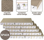 PatiencET Cat Scratcher Cardboard 5 PCS Cat Scratch Pad Reversible Scratcher - Image 3