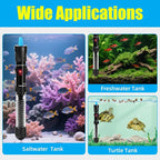 AQUANEAT Aquarium Heater, 50W Fish Tank Heater, Adjustable Submersible Water - Image 9