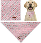 Valentine Dog Bandana, Cotton Pet Kerchief - Image 2