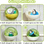 Bird Nest for Cage Bite-Resistant, Washable Clear Observation Small Bird House - Image 2
