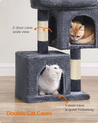Feandrea Cat Tree, 26.4-Inch Cat Tower, Plush Condo - Image 9