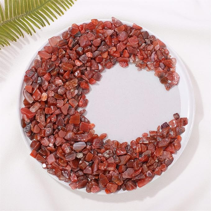 Carnelian Aquarium Gravel Rocks Natural Tumbled Healing Crystal Chips Bulk - Image 7