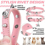 EXPAWLORER Cat Collar for Girl Boy Cats- Adjustable Leather Pet Collar - Image 4