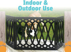 Etna 3-Panel Diamond Design Wood Pet Gate - Image 4