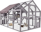 Aivituvin Extra Large Catio Outdoor Cat Enclosure Window Design by Aivituvin