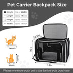 BAGLHER Pet Travel Carrier, Cat Carriers Dog Carrier - Image 2