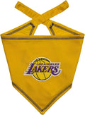 Pets First NBA LA Lakers TIE Bandana, Size Small/Medium. Dog Bandana Scarf Bib by PETSFIRST