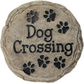 Spoontiques - Garden Décor - Dog Crossing Stepping Stone - Decorative Stone by Spoontiques